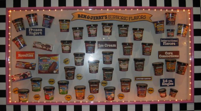 2003-10-07m Ben and Jerry Flavors.JPG