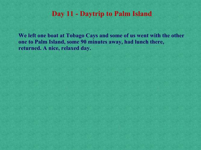 447 Day 11 - Daytrip to Palm Island