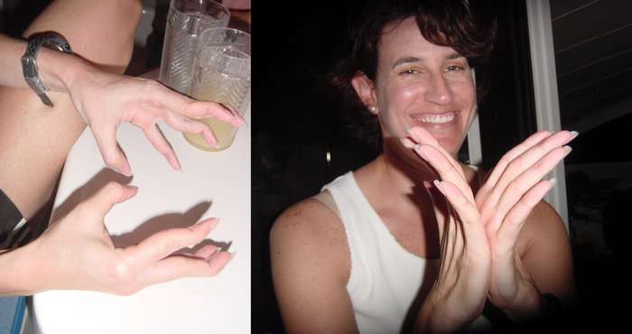 469 Michelle demonstrating her wild fingers